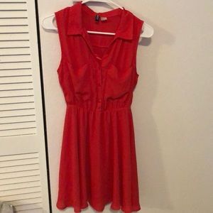 Vibrant red dress. Worn once in great condition